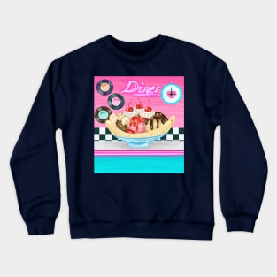 Banana Split Diner Crewneck Sweatshirt